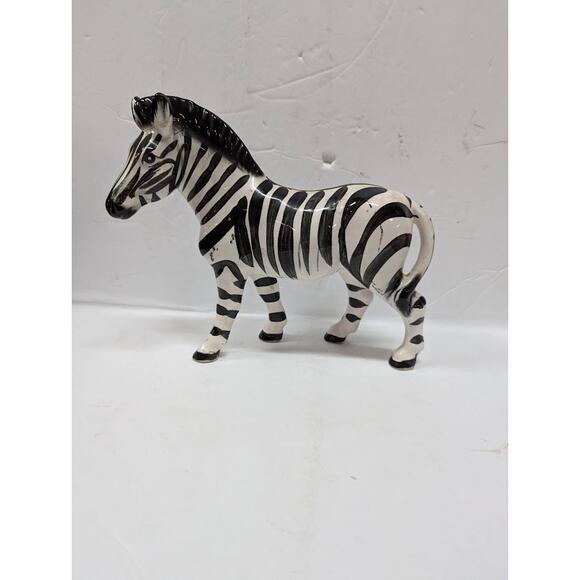 Vintage Other - Vintage Ceramic Zebra Figurine Made in Japan Hand Painted 9" collectible NICE